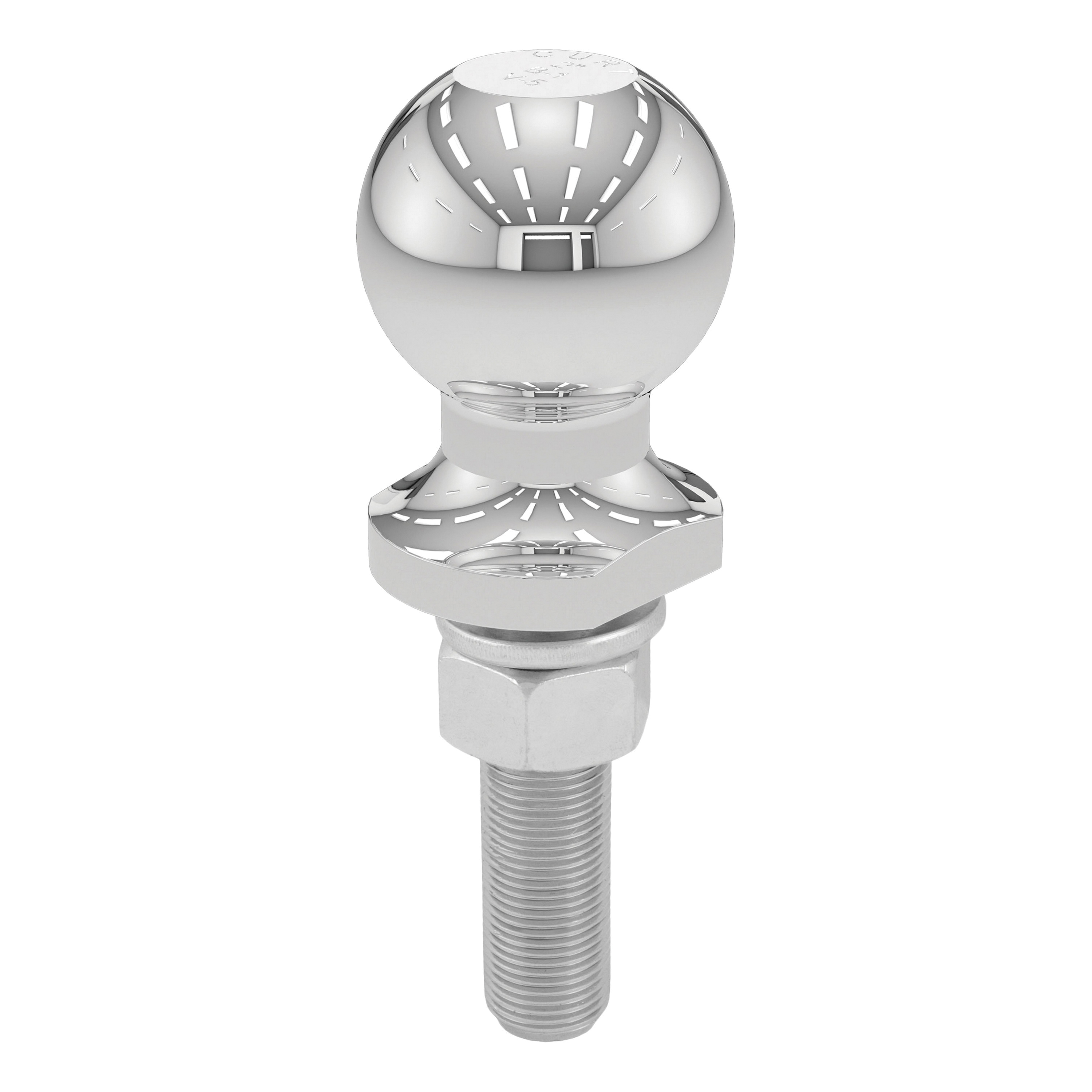 Curt 40073 Trailer Ball, 2 in Dia Ball, 3/4 in Dia Shank, 3500 lb Gross Towing, 160 ft-lb Tongue Load, Steel, 1/PK - 5