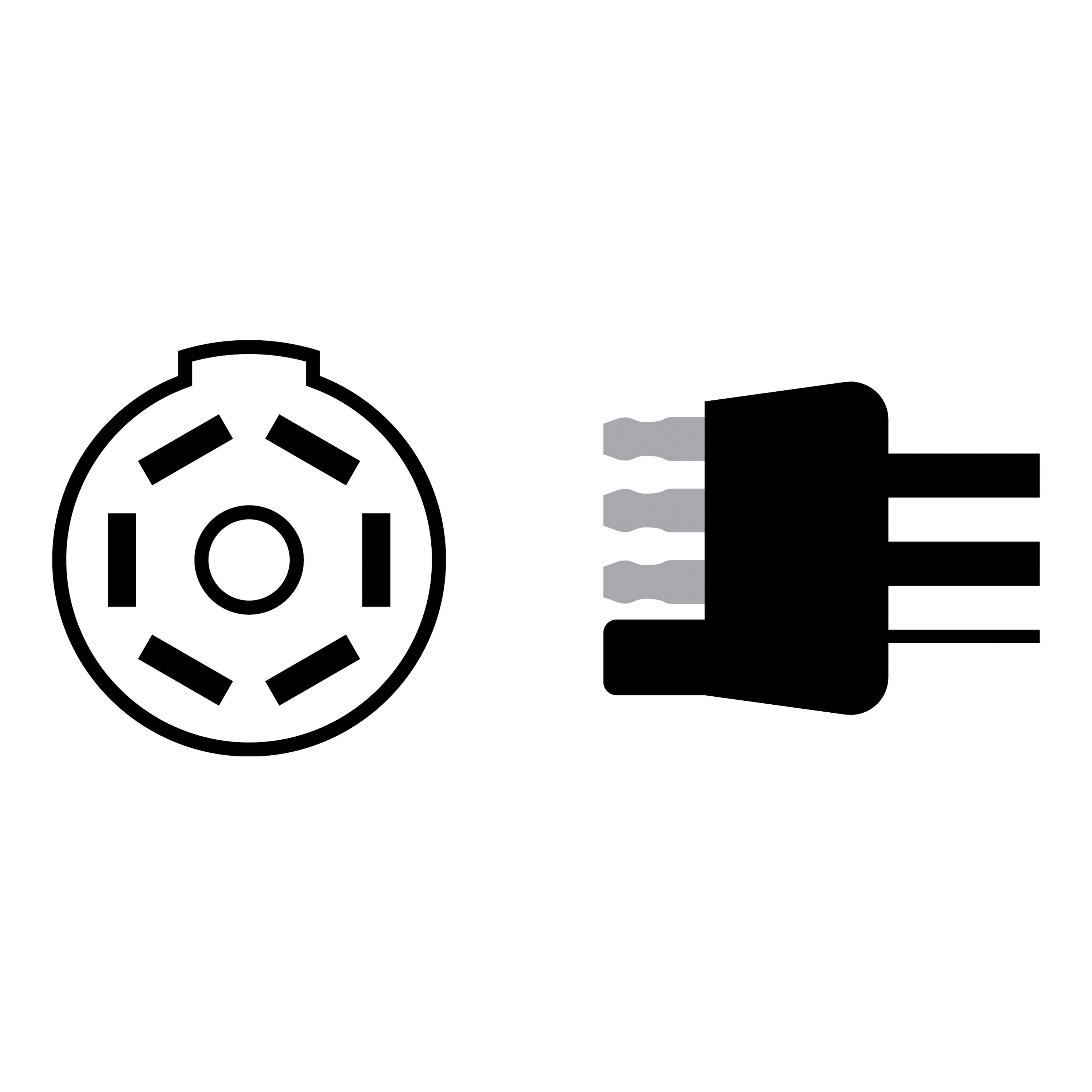 Curt 57245 Electrical Adapter with Tester, Plastic Housing Material, Black - 4