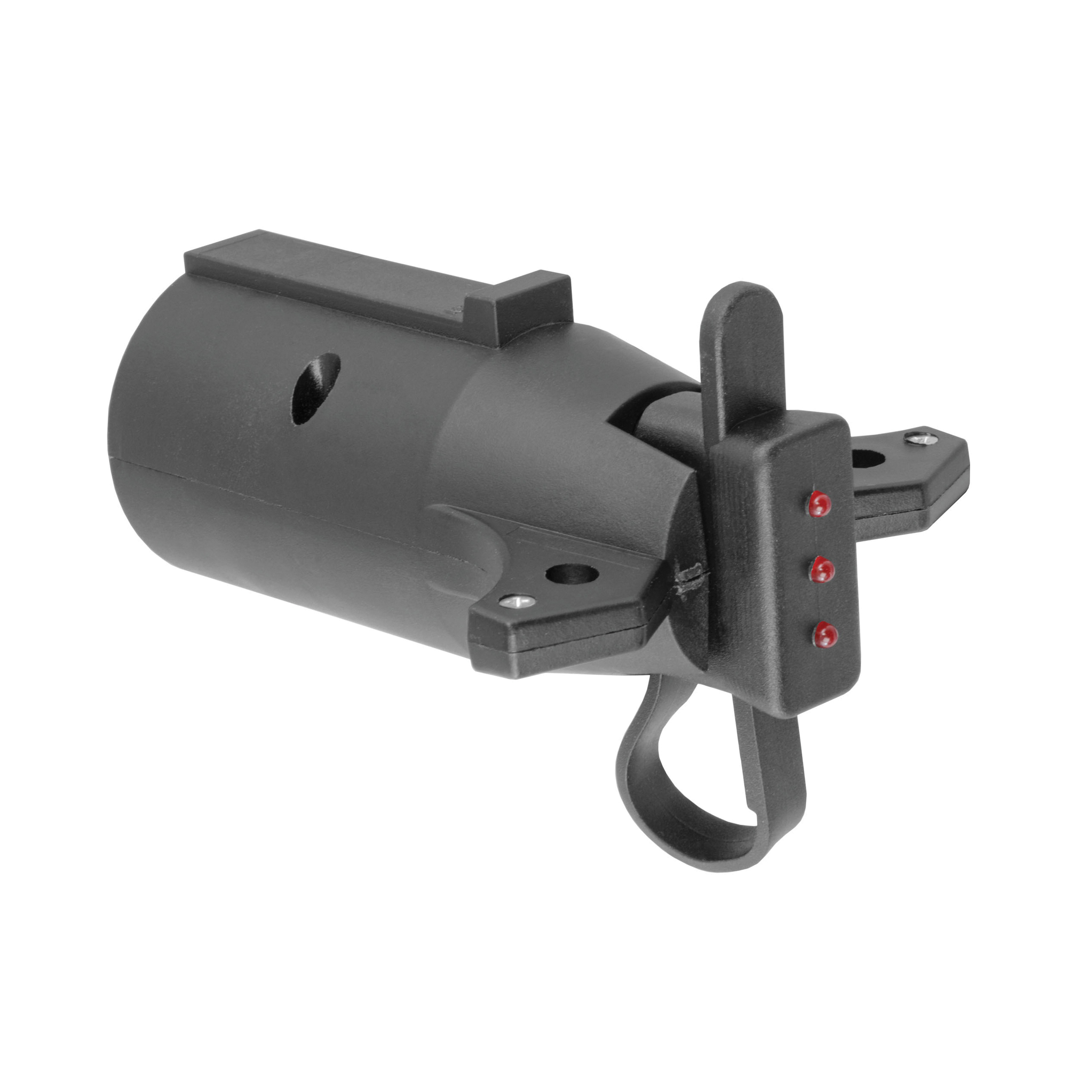 Curt 57245 Electrical Adapter with Tester, Plastic Housing Material, Black - 5