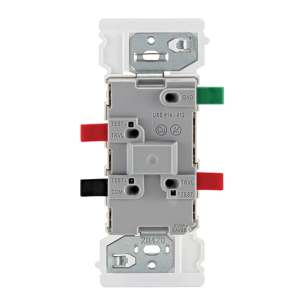 Decora Edge Series E5603-0SW Residential-Grade 3-Way Rocker Switch, 15 A, 120/277 VAC, Side Lever Terminal, White - 4