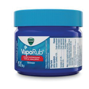 Vicks VapoRub 223311 Cough Suppressant and Analgesic Ointment, 3.53 oz - 5