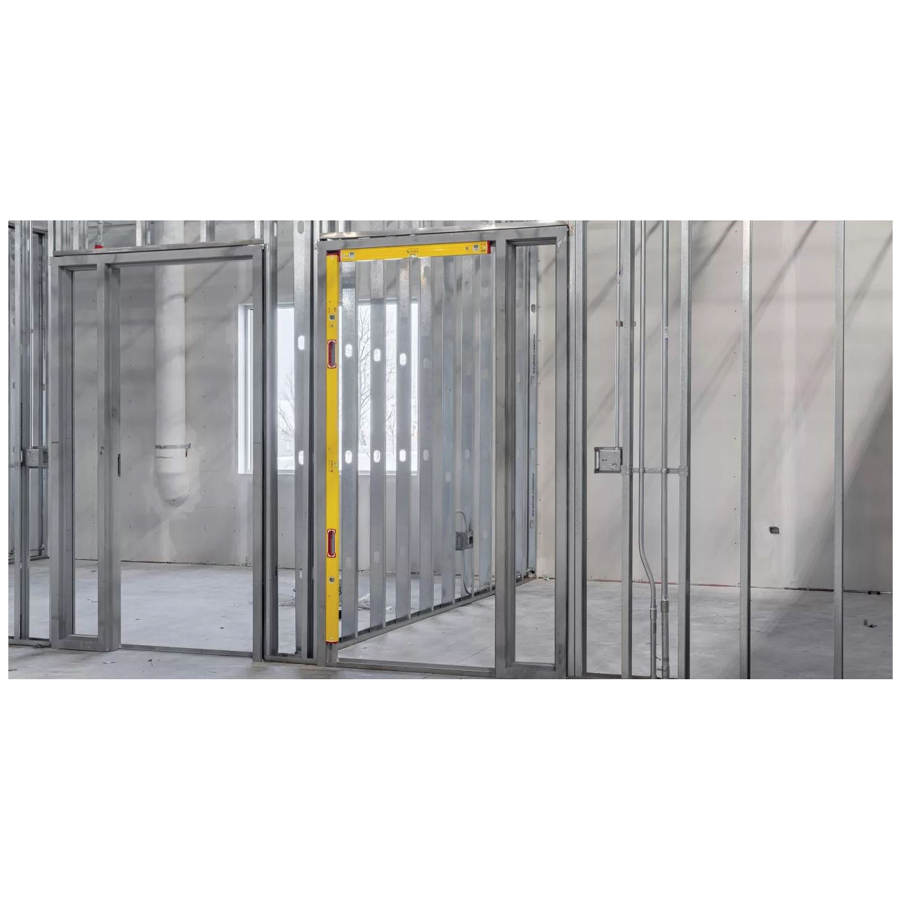 Stabila 38616 Box Level, 16 in L, 3-Vial, Magnetic, Aluminum, Yellow - 5