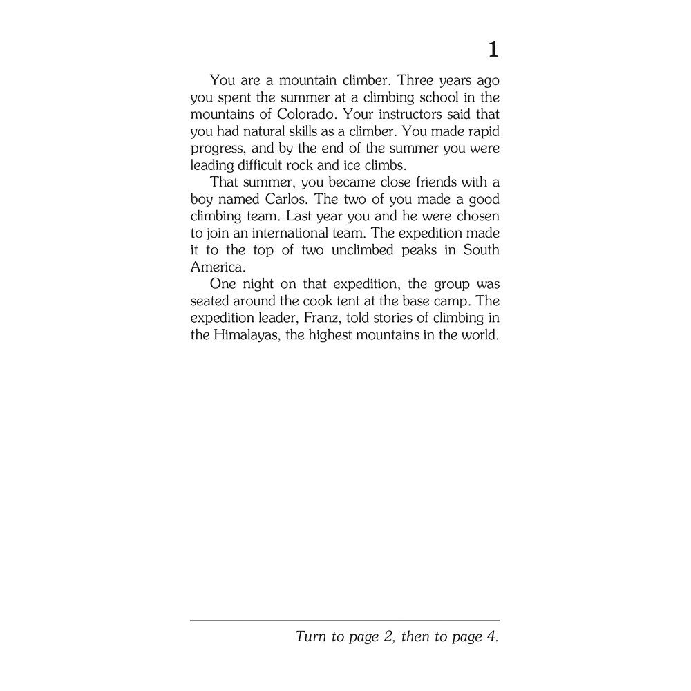 Choose Your Own Adventure Choose Your Own Adventure Series LY29-3B Book, The Abominable Snowman, English, Paperback - 3
