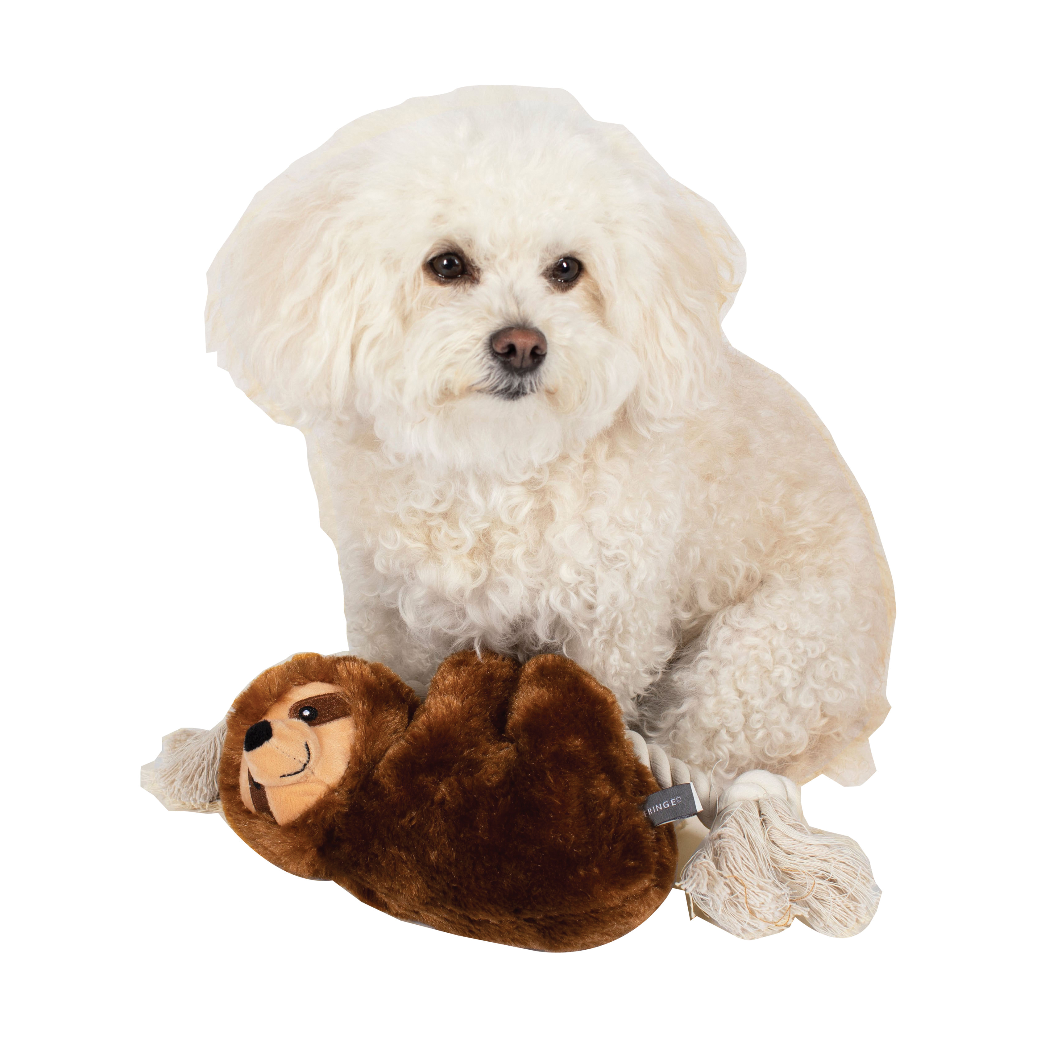 Pet Shop 289373 Dog Toy, Sloth On Rope, Brown - 2