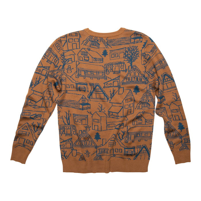 Kavu 5134-2052-4 Highline Sweater, XL, 45 to 47 in Chest, It Takes A Village, Crew Neck, Acrylic/Nylon/Polyester/Wool - 3