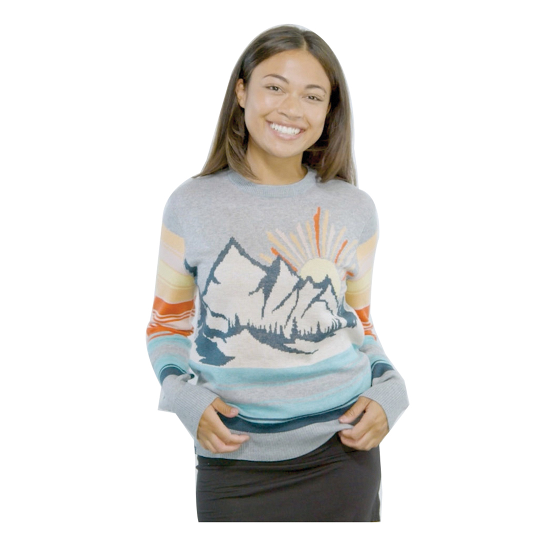 Kavu 2169-2045-XS Hilrose Sweater, XS, 33 to 34 in Chest, Ribbed, Acrylic/Nylon/Polyester/Wool, Woodland Range - 5