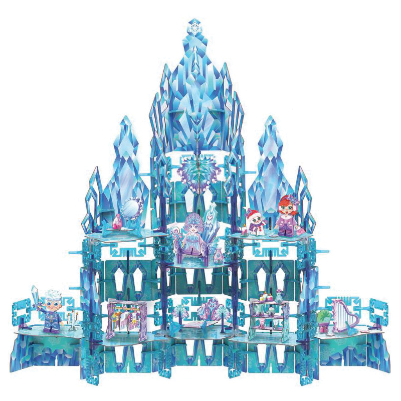 Pinxies PIN-ICE-02 Enchanted Ice Castle Set, Paperboard/Plastic, 315-Piece - 2