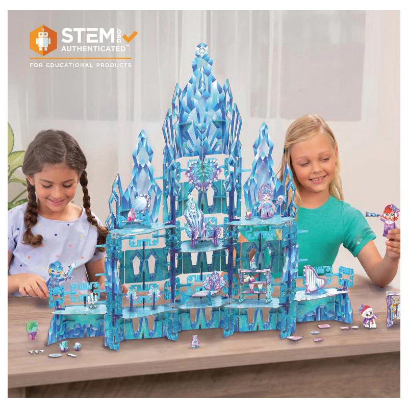 Pinxies PIN-ICE-02 Enchanted Ice Castle Set, Paperboard/Plastic, 315-Piece - 3