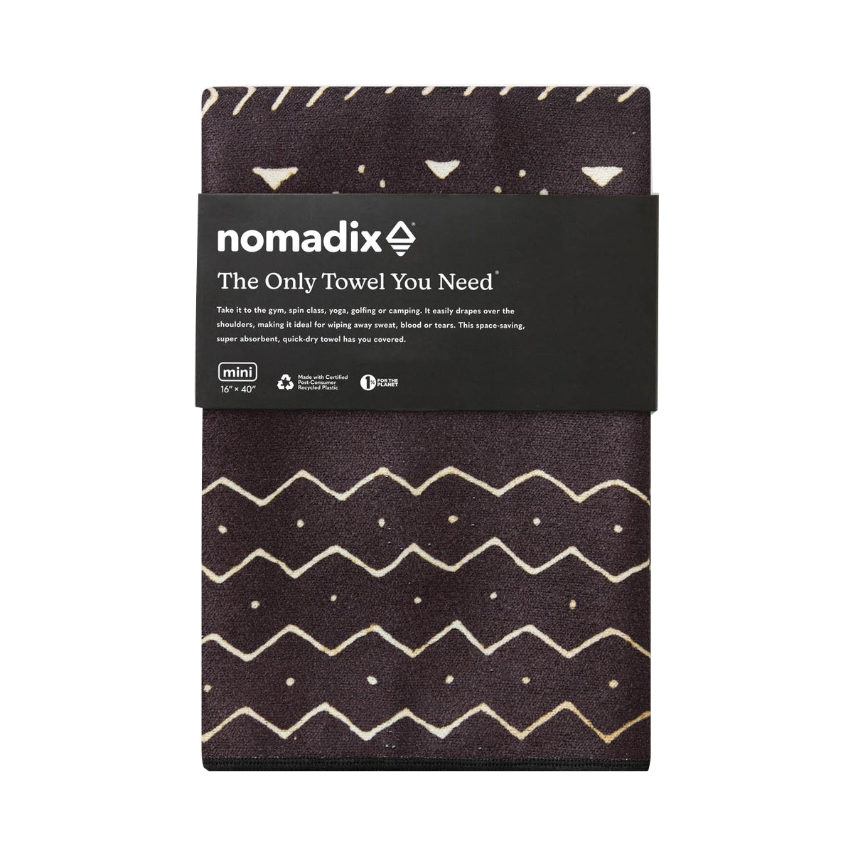Nomadix DA-AFRI-101 Mini Towel, Polyester, Mud Cloth - 4