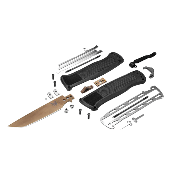 Benchmade Shootout 5370FE OTF Automatic Knife, 3.51 in L Blade, Tool Steel Blade, CF-Elite Handle, 8.22 in OAL - 5