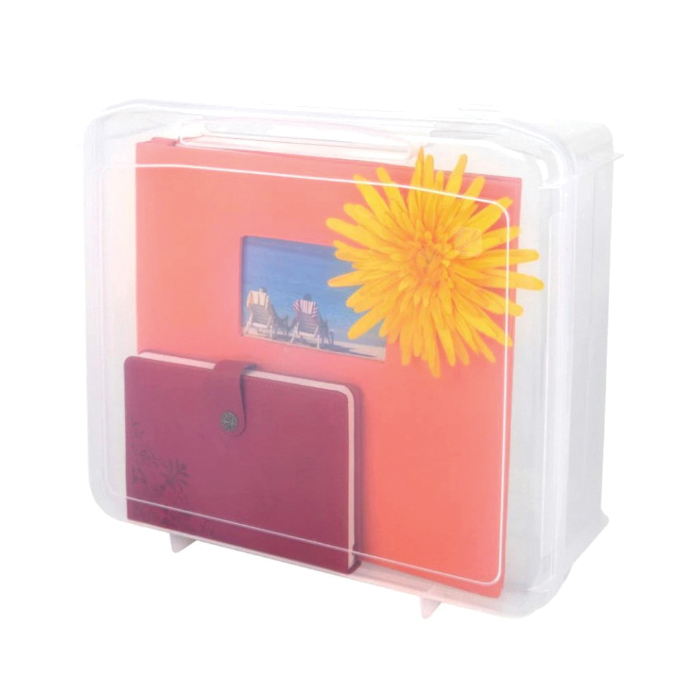Iris 150780 Scrapbook Case, Plastic, Clear - 3