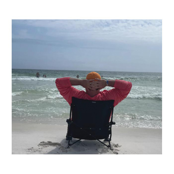 Strongback 400LCH-BKGR 2 Recliner Beach Chair, Black/Gray Frame - 5