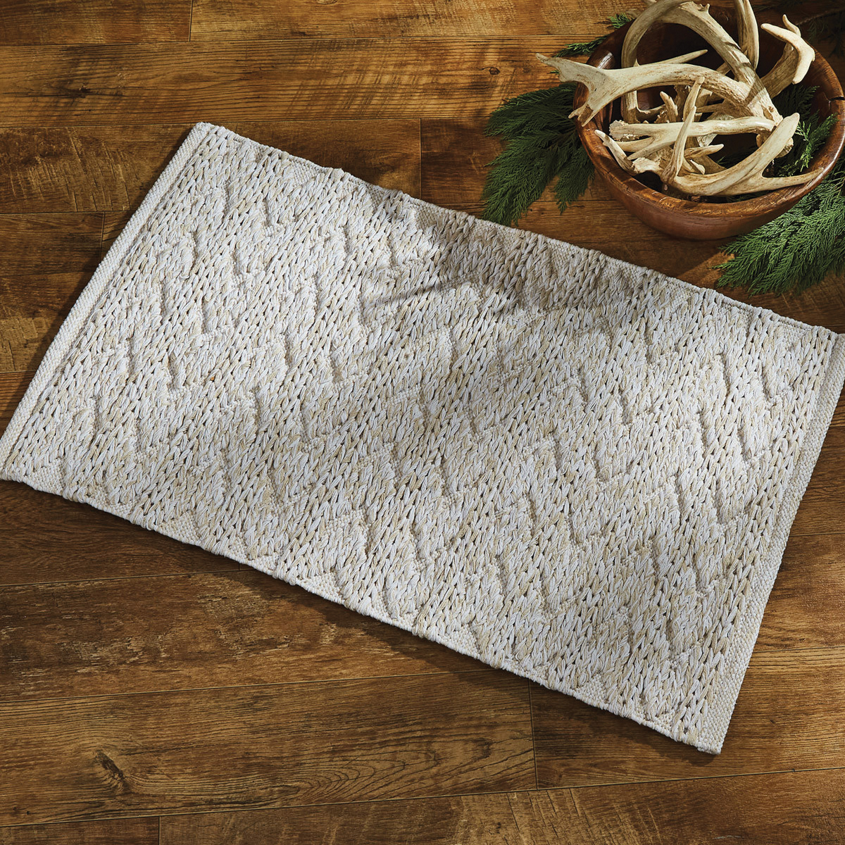 Park Designs 6967-250N Hillside Rug, 3 ft L, 2 ft W, Rectangular, Cotton, Natural - 3