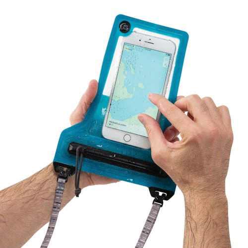 Nite Ize RUNOFF ROPPL-03-R8 Phone Pouch, Waterproof, TPU, Blue, For: Phones Up to 3.38 in W and 6.53 in H - 2