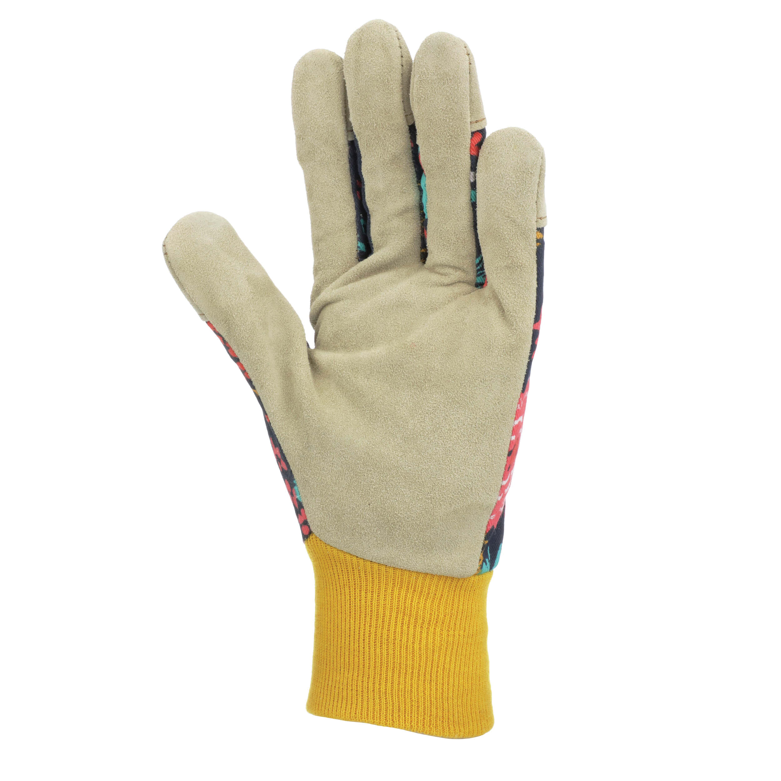 Wells Lamont 4180S Gloves, Women's, S, 6 to 6-1/2 in L, Reinforced Thumb, Elastic, Knit Wrist, Canvas, Multi-Color - 2