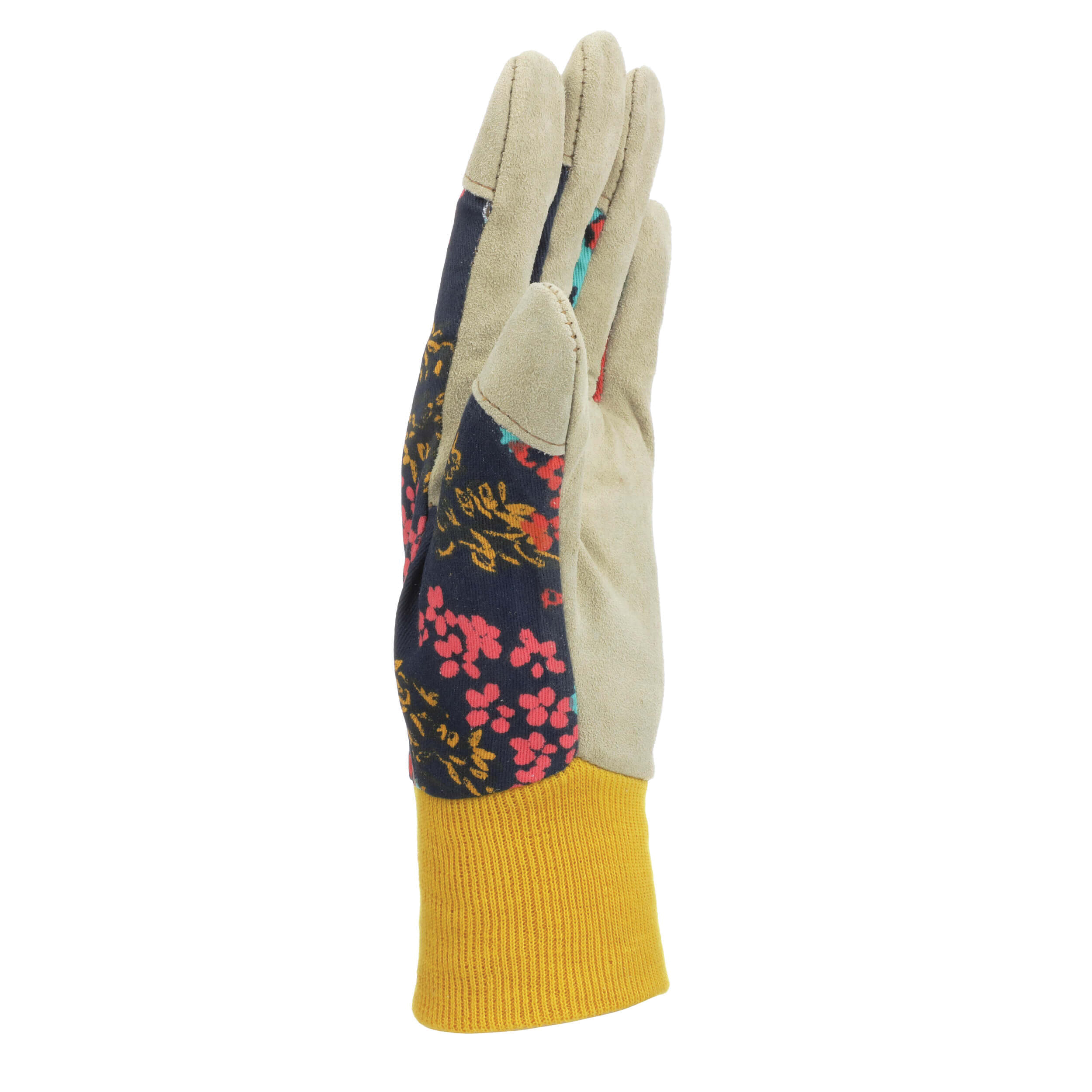 Wells Lamont 4180S Gloves, Women's, S, 6 to 6-1/2 in L, Reinforced Thumb, Elastic, Knit Wrist, Canvas, Multi-Color - 3
