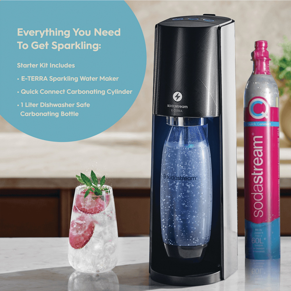 Sodastream E-Terra 1012911011 Sparkling Water Maker, Black - 4