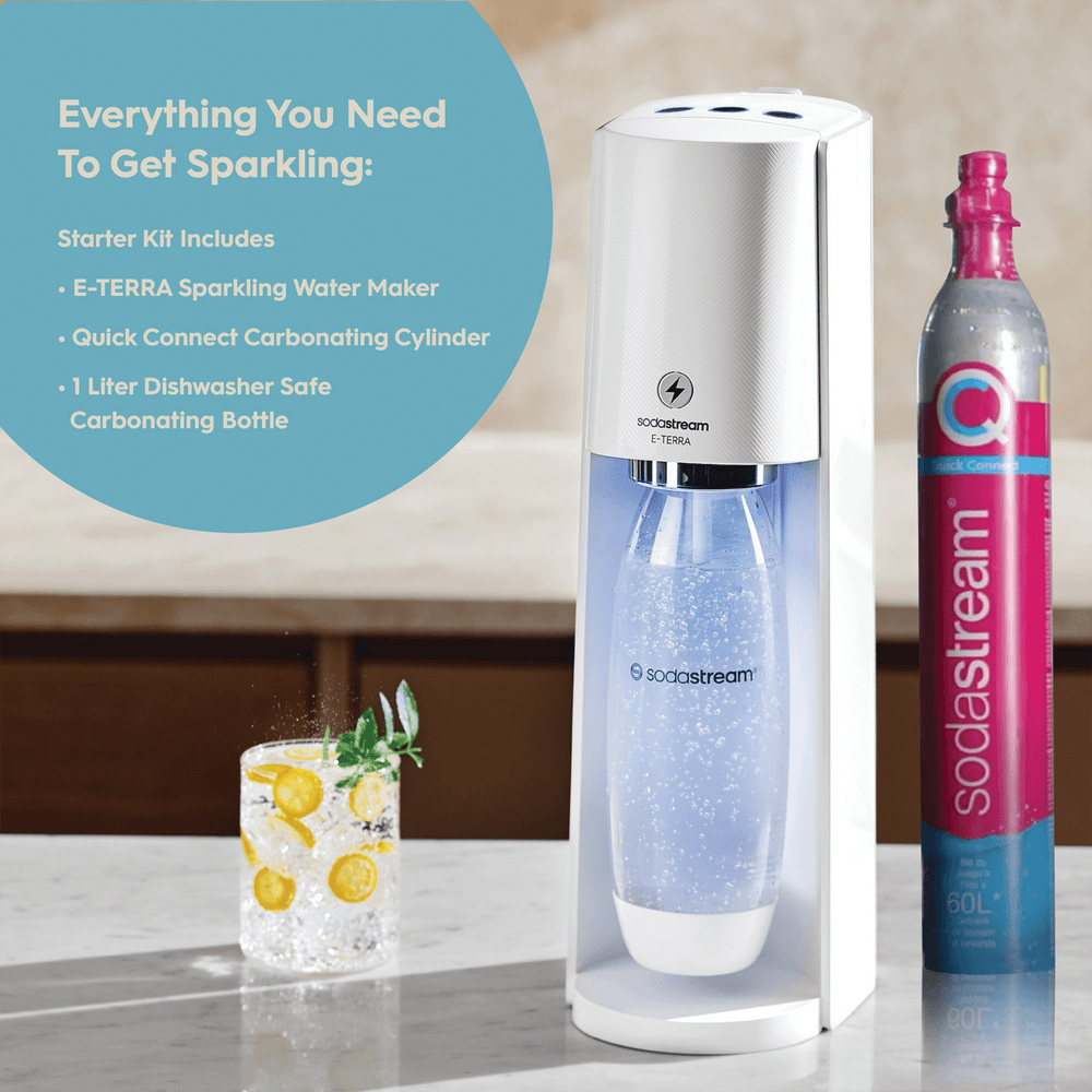 Sodastream E-Terra 1012911010 Sparkling Water Maker, White - 3