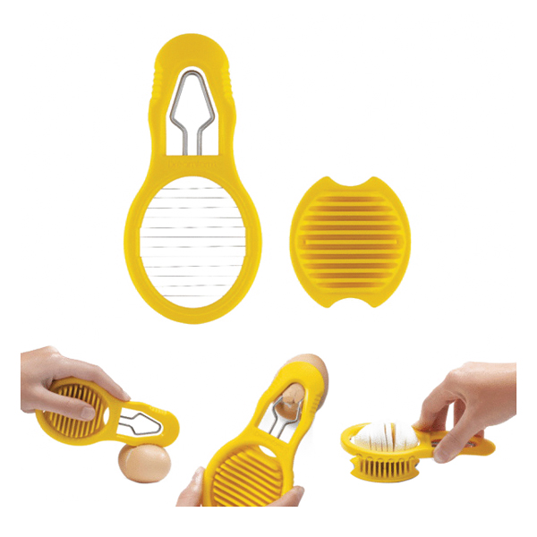 Dreamfarm DFEG5257 Eggler, 6 in L, 2.8 in W, Polypropylene/Stainless Steel, Yellow - 3