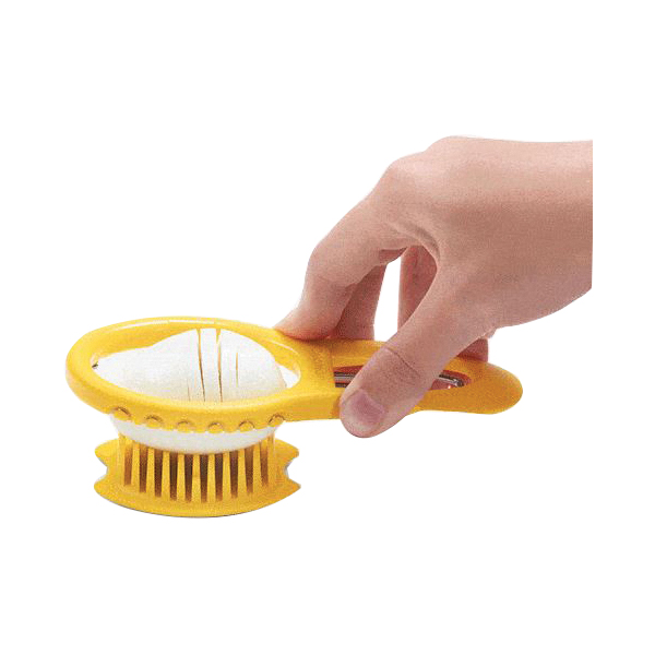 Dreamfarm DFEG5257 Eggler, 6 in L, 2.8 in W, Polypropylene/Stainless Steel, Yellow - 4