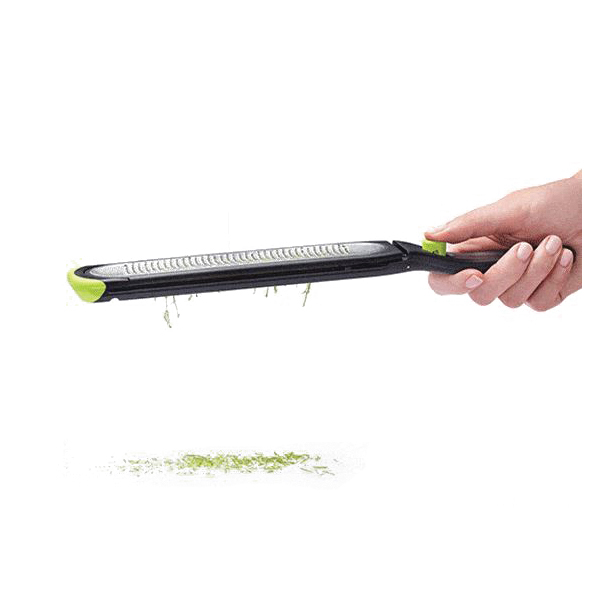 Dreamfarm DFOZ3345 Zester, Polypropylene/Stainless Steel/TPE, Black/Silver - 2