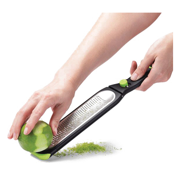 Dreamfarm DFOZ3345 Zester, Polypropylene/Stainless Steel/TPE, Black/Silver - 4