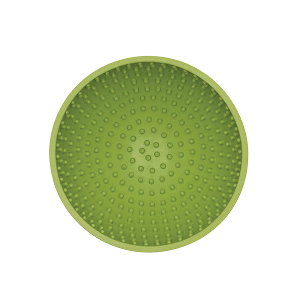 LickiMat LM5801GN-R Wobble Feeder, 6-1/2 in Dia, Natural Rubber, Green - 2