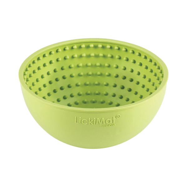 LickiMat LM5801GN-R Wobble Feeder, 6-1/2 in Dia, Natural Rubber, Green - 3