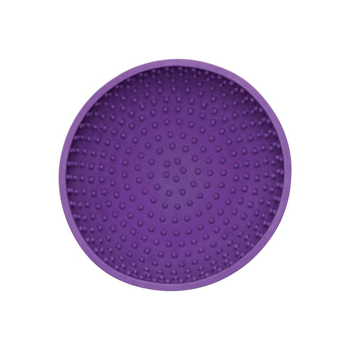 LickiMat LM5801PU-R Wobble Feeder, 6-1/2 in Dia, Natural Rubber, Purple - 2
