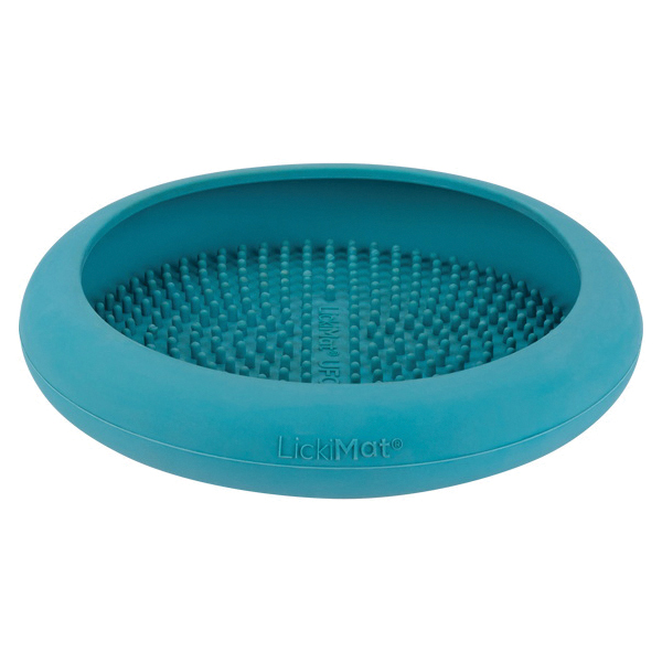 LickiMat LM5201TQ-R UFO Feeder, 18 cm Dia, Rubber, Turquoise - 2