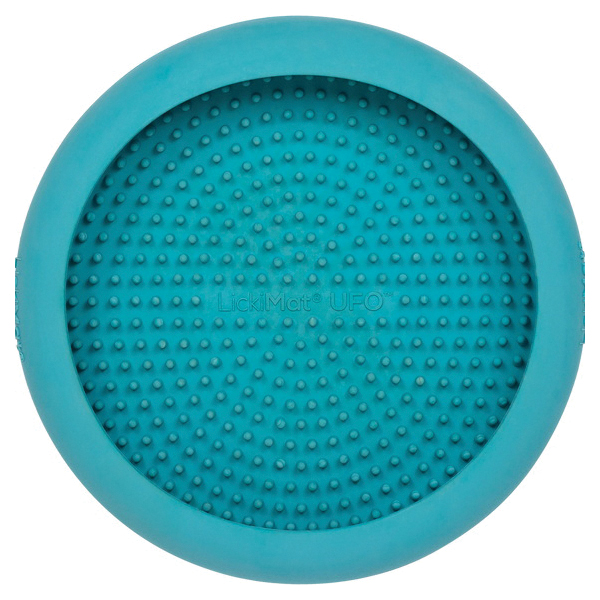 LickiMat LM5201TQ-R UFO Feeder, 18 cm Dia, Rubber, Turquoise - 3