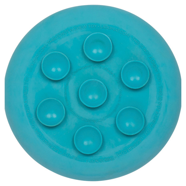 LickiMat LM5201TQ-R UFO Feeder, 18 cm Dia, Rubber, Turquoise - 4