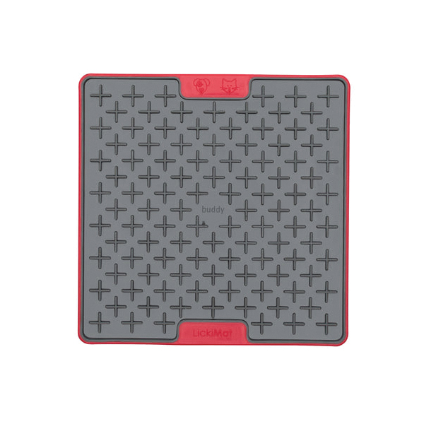 LickiMat Tuff Series LM9023RD-DR Buddy Feeder, Polypropylene/TPR, Red - 2