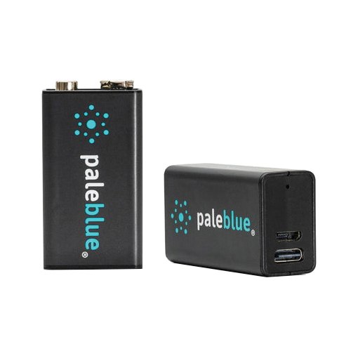 Pale Blue PB-9V USB-C Rechargeable Battery, 9 V Battery, 500 mAh, Lithium-Ion - 2