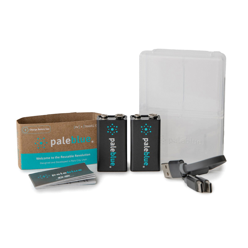 Pale Blue PB-9V USB-C Rechargeable Battery, 9 V Battery, 500 mAh, Lithium-Ion - 5
