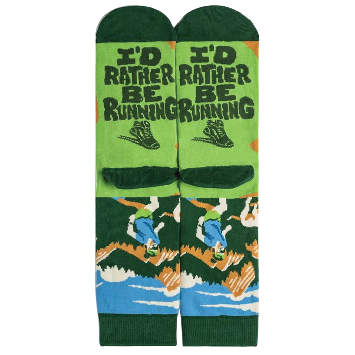 Lavley RunningSocks I'd Rather Be Running Crew Socks, One-Size, Cotton/Nylon/Spandex - 3