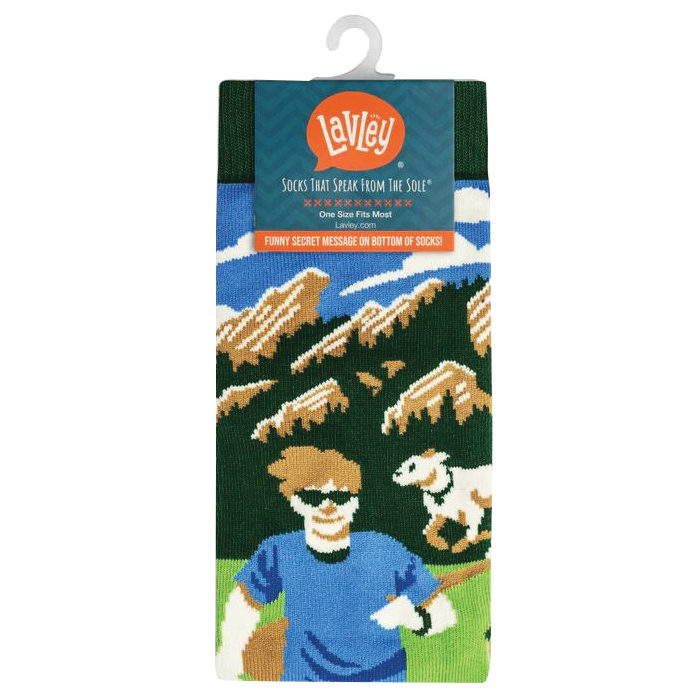 Lavley RunningSocks I'd Rather Be Running Crew Socks, One-Size, Cotton/Nylon/Spandex - 4