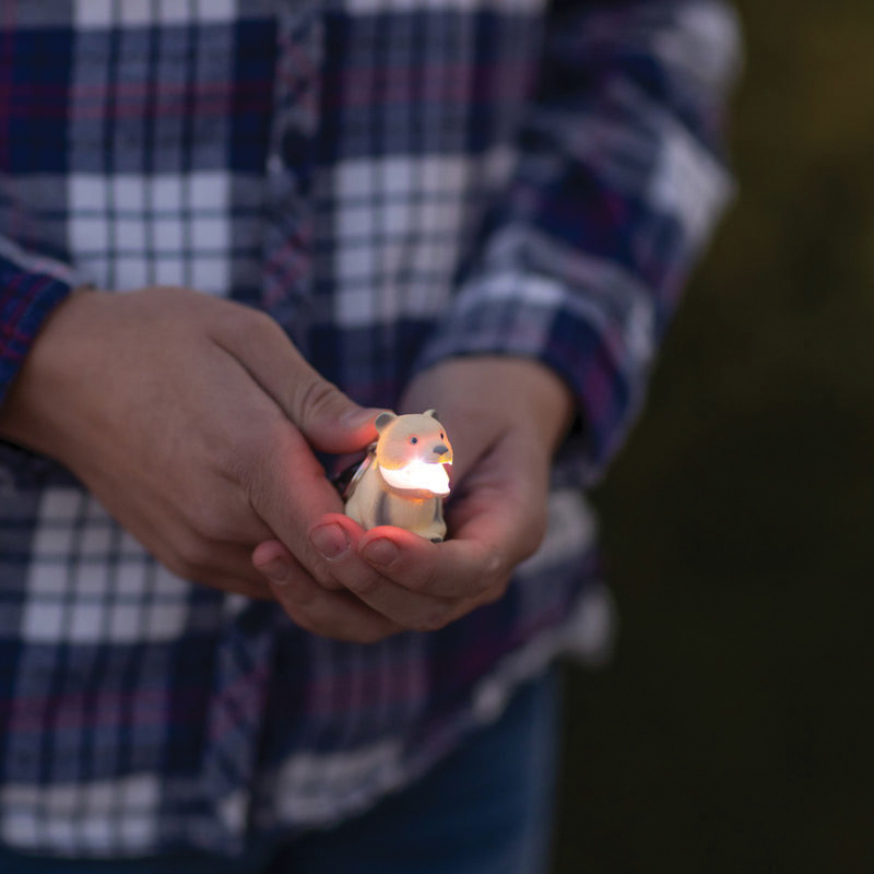 Big Discoveries WILDLIGHT 643 Polar Bear Carabiner Flashlight, Alkaline Battery, LED Lamp - 4