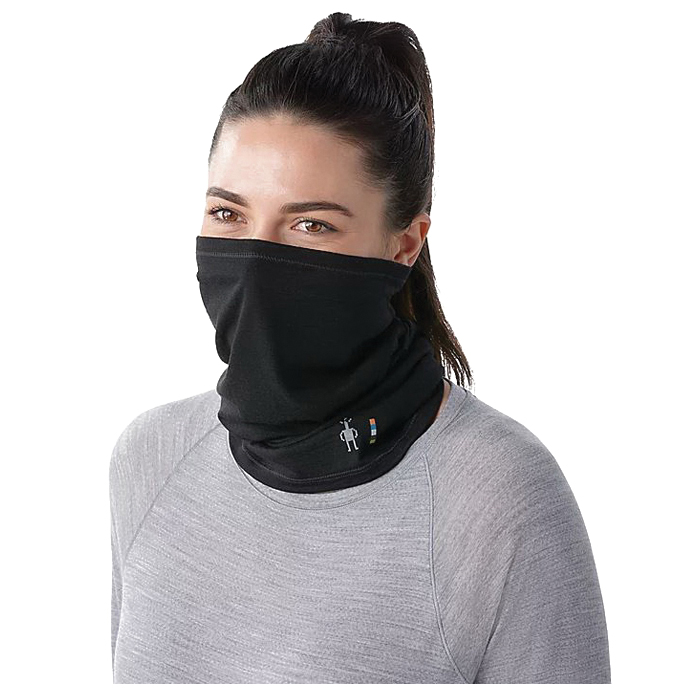 Smartwool SW017048 Neck Gaiter, One-Size, Merino Wool/Nylon, Black - 3