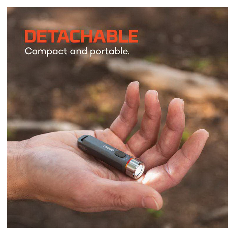 Nebo Franklin Flexbrite NEB-FLT-1038 Hands-Free Rechargeable Flashlight, 4000 mAh, LED Lamp, 20, 80, 200, 350 Lumens - 2
