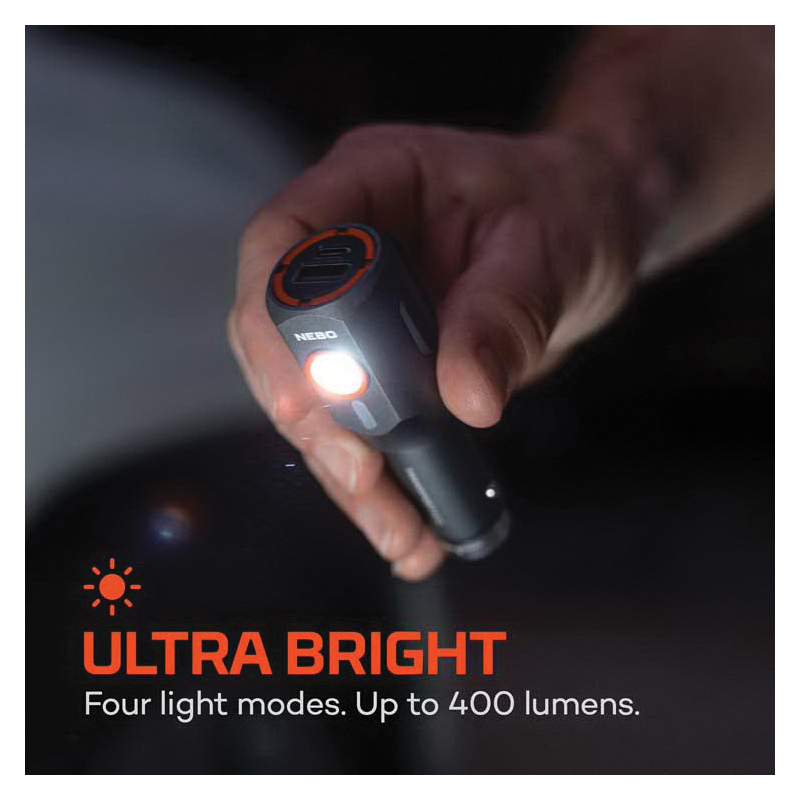 Nebo Transport Series NEB-POC-1006 2-In-1 Flashlight, 700 mAh, Lithium-Ion Battery, LED Lamp, 400 Lumens, 30 s Run Time - 3