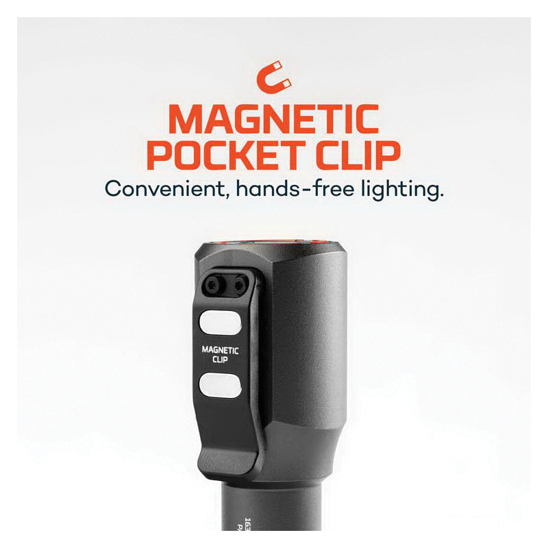 Nebo Transport Series NEB-POC-1006 2-In-1 Flashlight, 700 mAh, Lithium-Ion Battery, LED Lamp, 400 Lumens, 30 s Run Time - 4