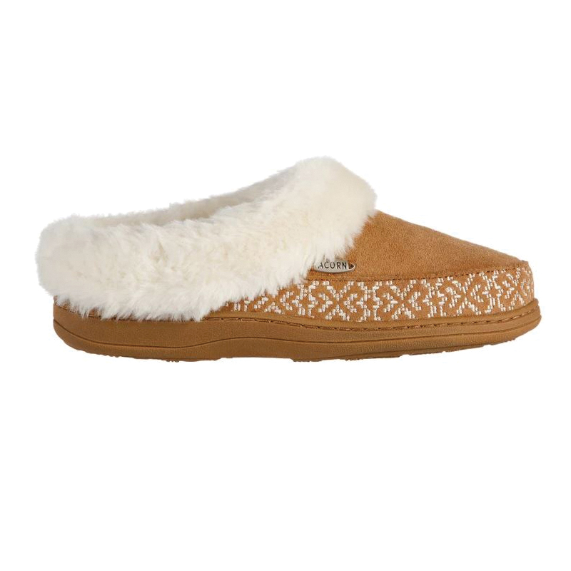 Acorn Greta A23012SKNWM Clog Slippers, M, Buckskin - 2