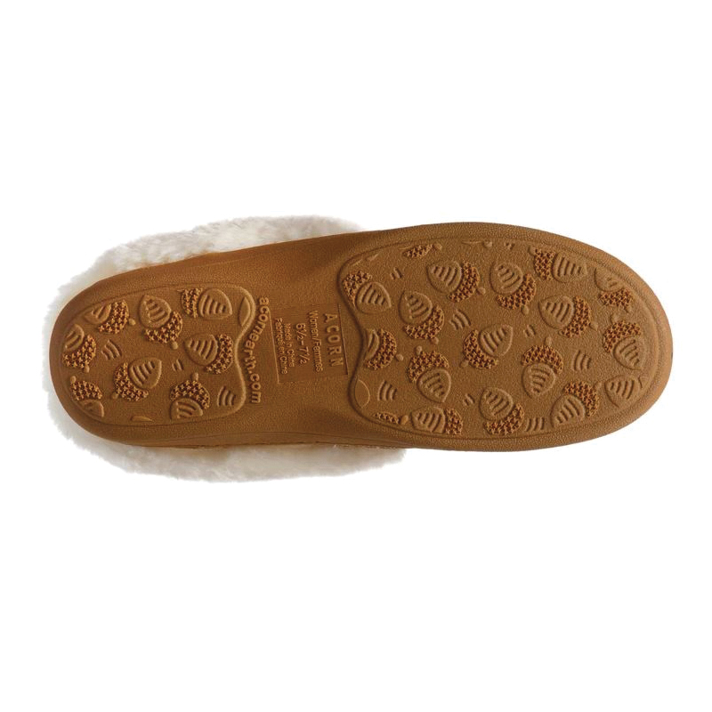 Acorn Greta A23012SKNWM Clog Slippers, M, Buckskin - 3