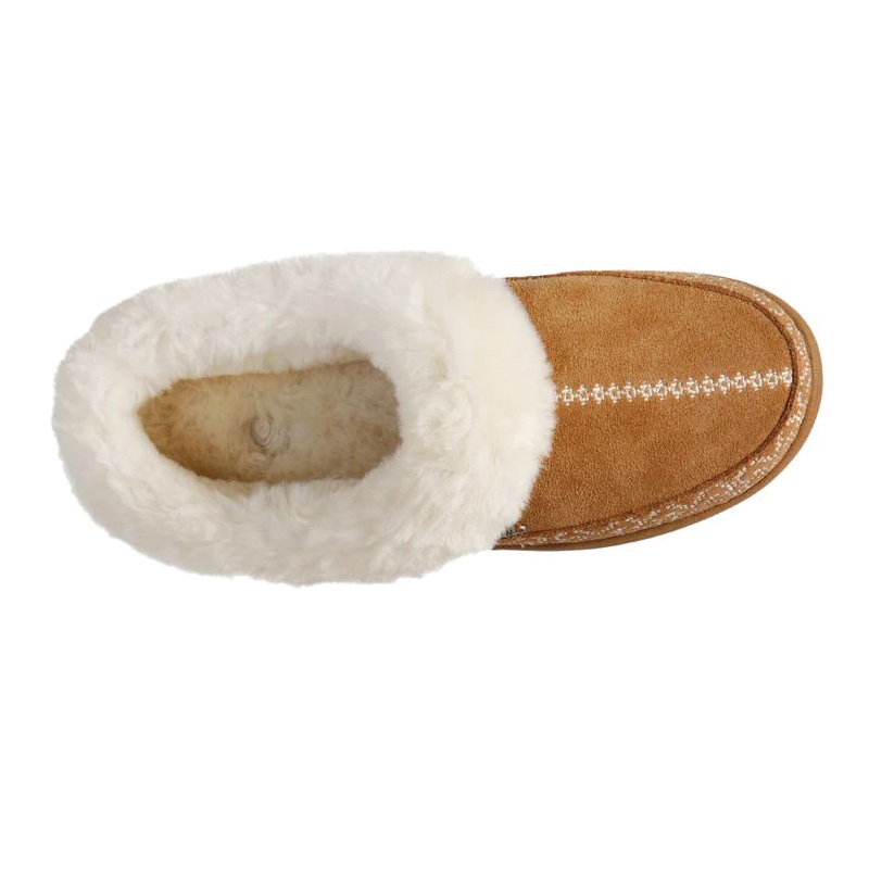 Acorn Greta A23012SKNWM Clog Slippers, M, Buckskin - 4