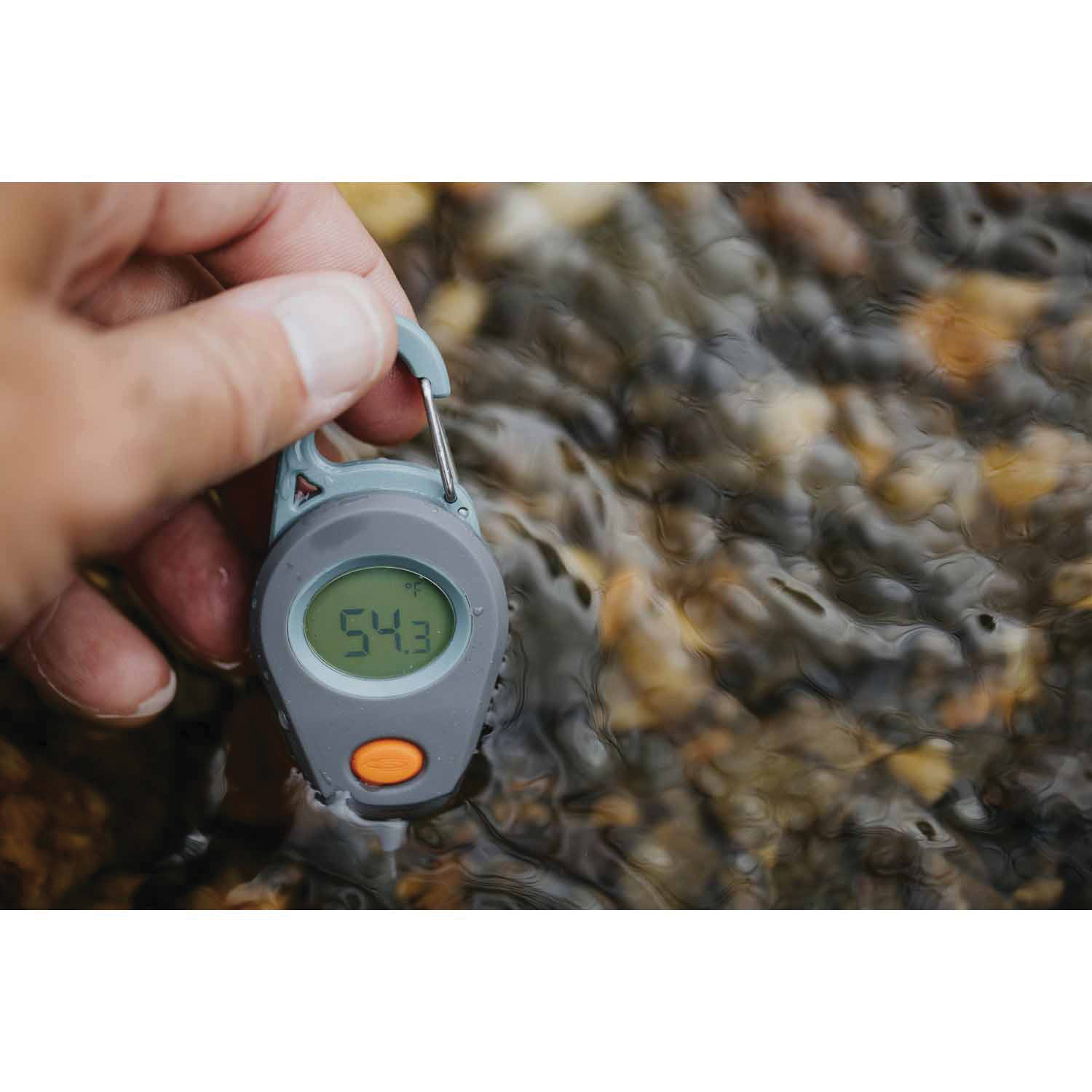 Fishpond RK-DT Riverkeeper Thermometer, Digital, -30 to 130 deg F, Silicone Casing - 4