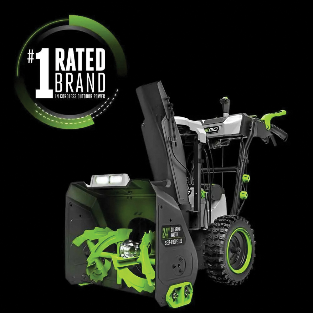 EGO SNT2416 Self-Propelled Snow Blower With Peak Power, Battery Included, 56 V, 10 Ah, Lithium-Ion, 2-Stage - 2