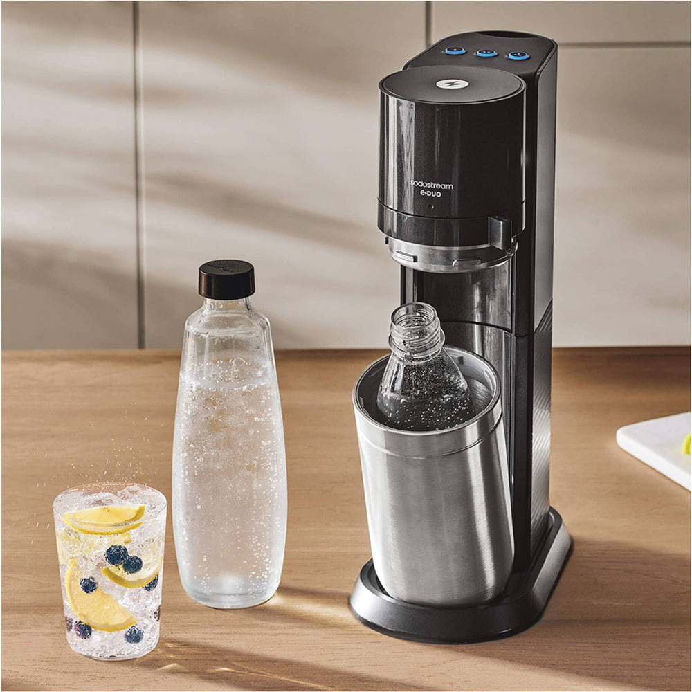 Sodastream E-Duo 1016912010 Sparkling Water Maker, 28.4 oz Bottle, Aluminum Alloy/Stainless Steel - 3