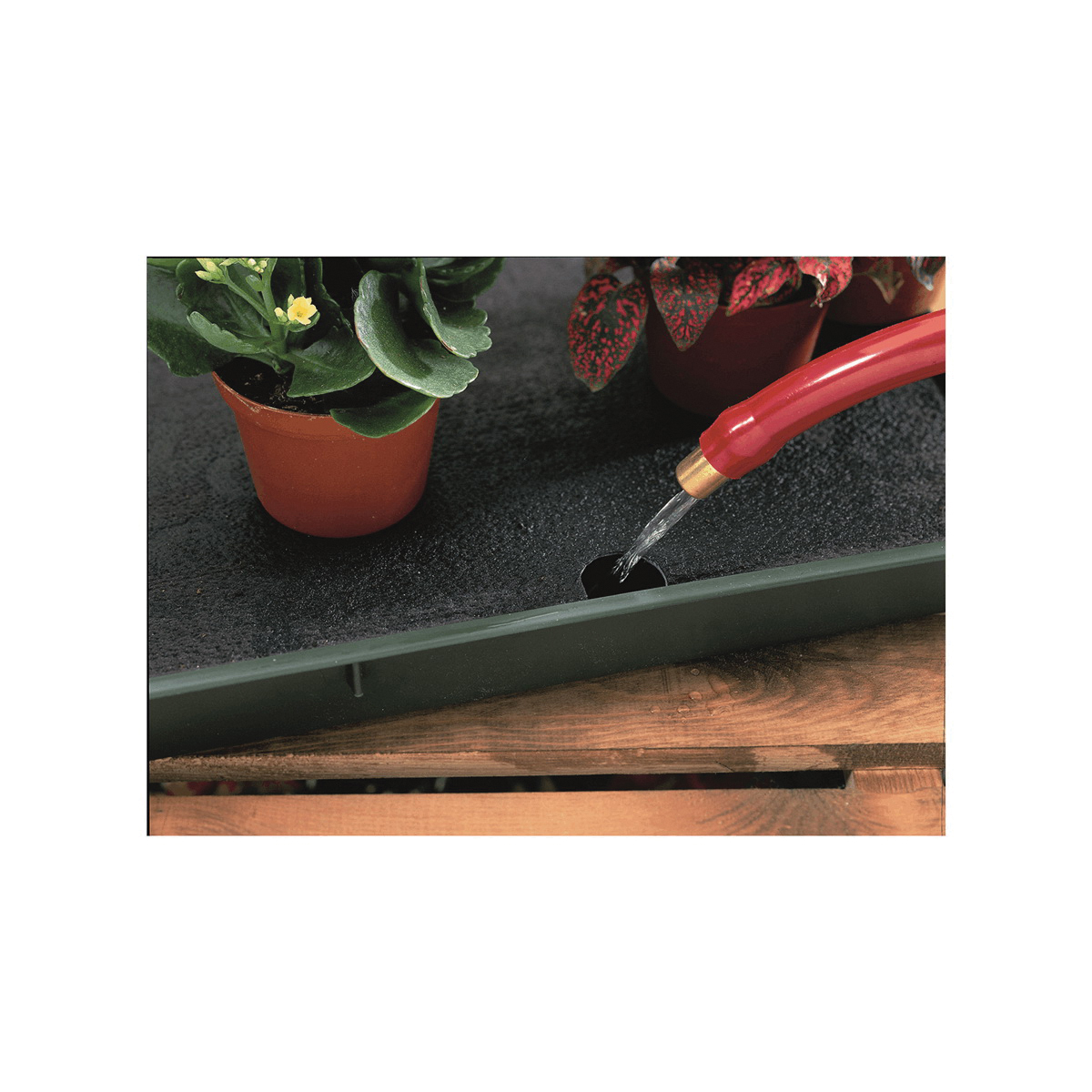 TIERRA garden GP71 Windowsill Tray, 30 in L, 7 in W, Green - 3
