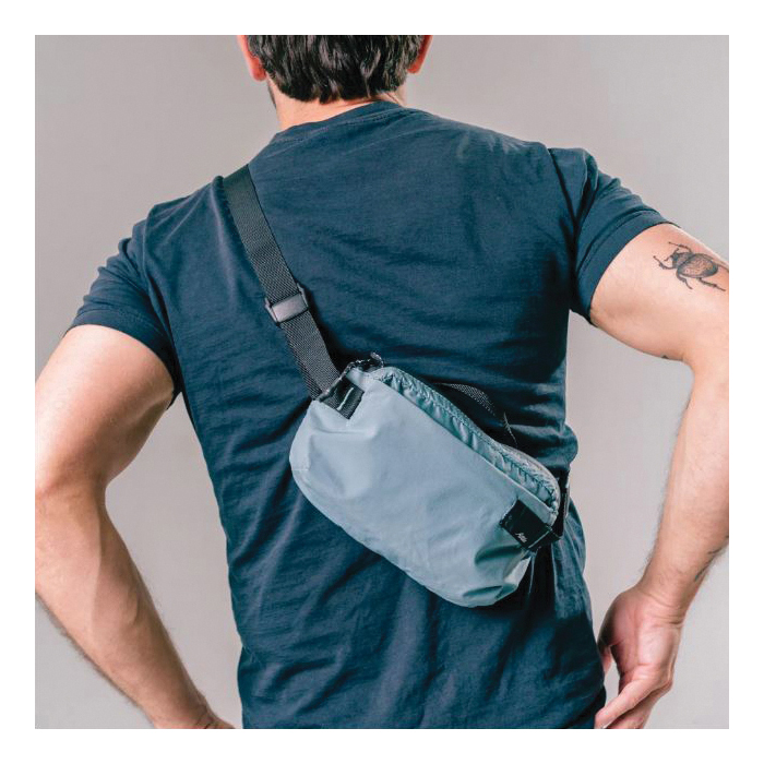 Matador ReFraction MATOG2HP01BL Packable Sling, 2 L, Adjustable Shoulder Strap, Nylon/Polyurethane, Slate Blue - 3
